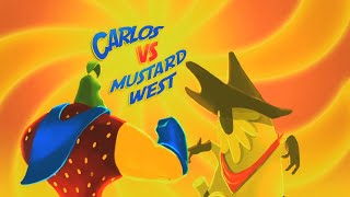 CARLOS vs MUSTARD WEST | Carlos Série Animada | Desenhos Animados para Crianças