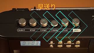 Retekess TR641 カセットプレーヤー テープをデジタル化/USB 音声を