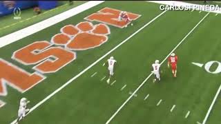 Trevor Lawrence skycam touchdown replay Clemson vs Ohio State