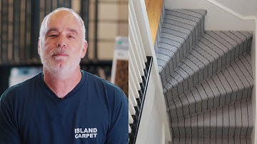 EXACTLY How to Install Patterned Carpet on Curvy Stairs