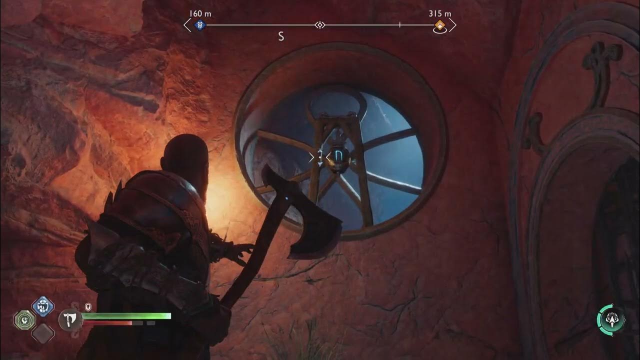 God of War Ragnarök How to open Nornir chest Barrens Cave YouTube