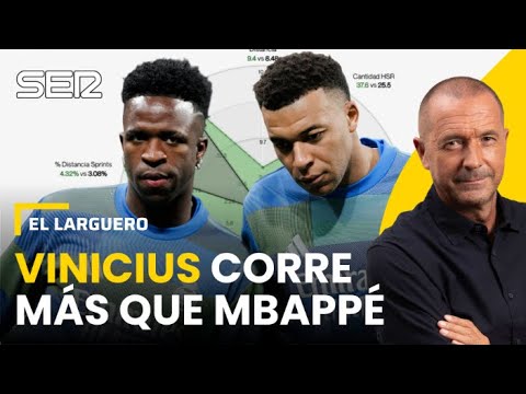 VINÍCIUS runs MORE and MORE TIMES than MBAPPÉ: the data points to the PHYSICAL leader of Real Madrid