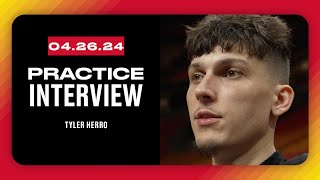 Tyler Herro Practice Interview | April 26, 2024