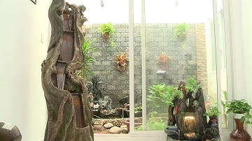 Thác nước phong thủy tiểu cảnh sân vườn- Mã số: TN03-004 | Tâm Nguyên