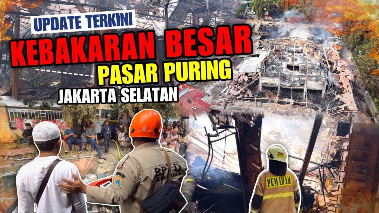 NGERI‼️TERKINI KEB4KARAN BESAR TAMAN PURING JAKARTA SELATAN. ASAP MASIH MENGEPUL