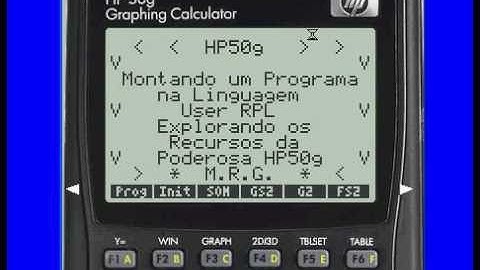 Programação da HP50g na Linguagem USER RPL