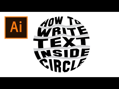 How To Type Text Inside Circle In Illustrator (Fit Vector Text Inside ...