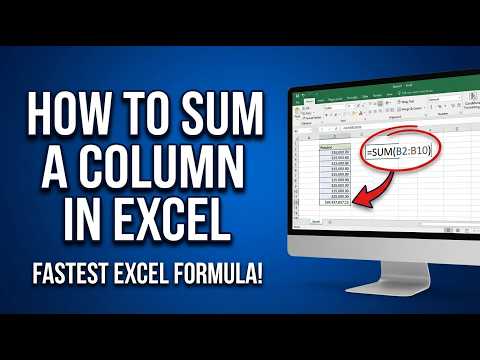 How to Sum a Column in Excel (The Easiest Way!)