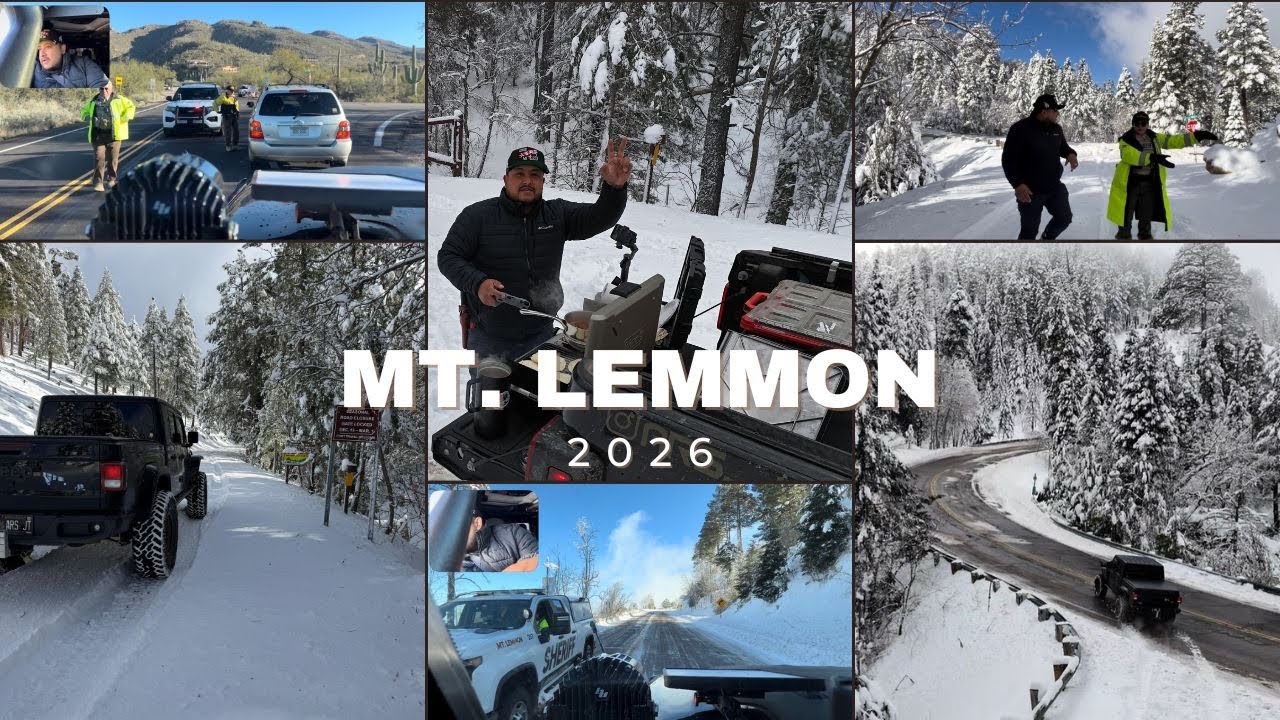 2026 FIRST SNOW IN MT.LEMMON ⛄️ 🏔️ 