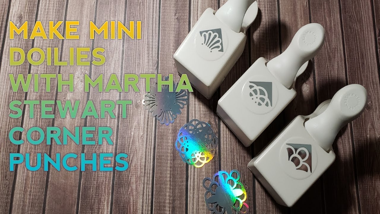 MAKE MINI DOILIES WITH MARTHA STEWART CORNER PUNCHES paper crafts origami