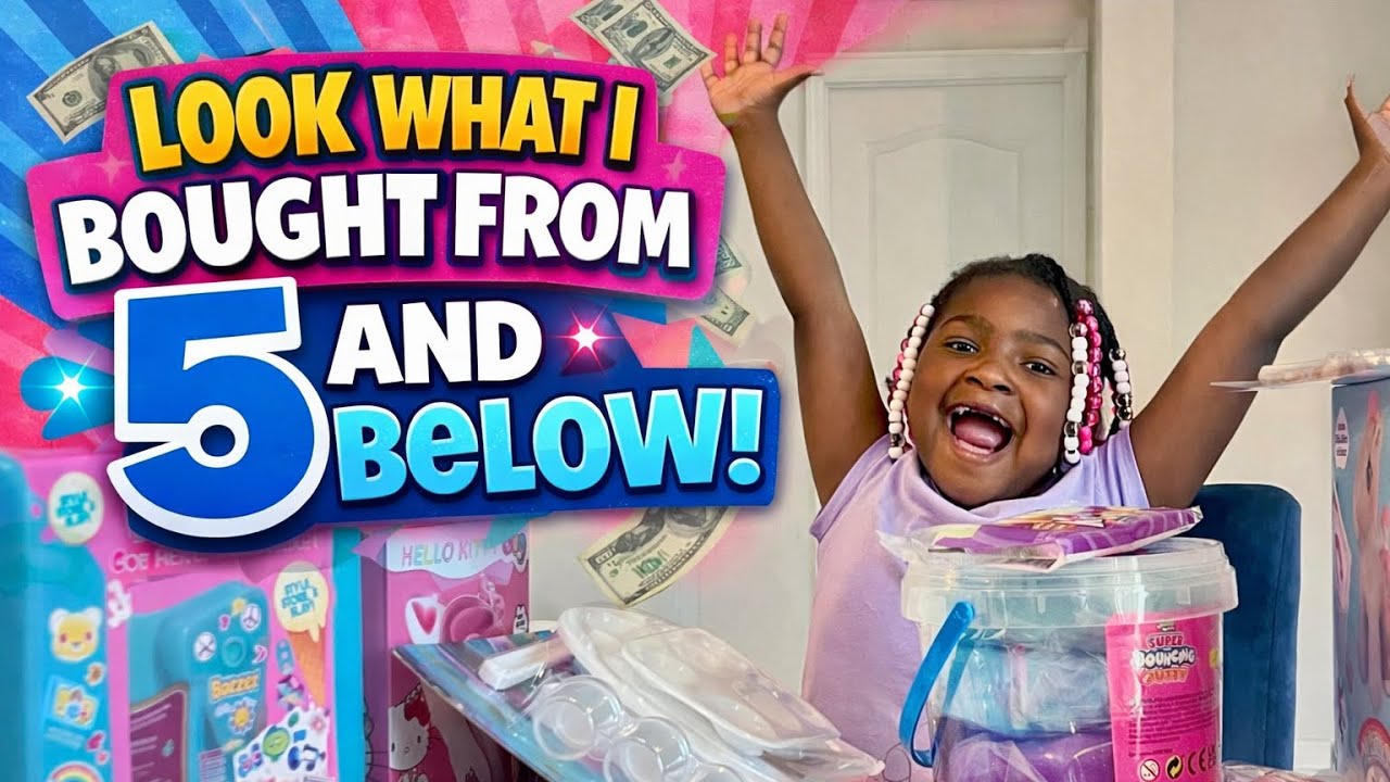 Jayla brought a lot of stuff from 5below look what she got #shortvideo #funny 