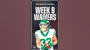 Top WAIVER ADDS For Week 9 in the NFL! #shorts
