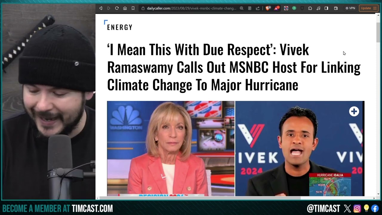 Hurricane Idalia SLAMS Florida, MASSIVE FLOODING, Woke Press Blame Climate Change, Vivek SLAMS Media