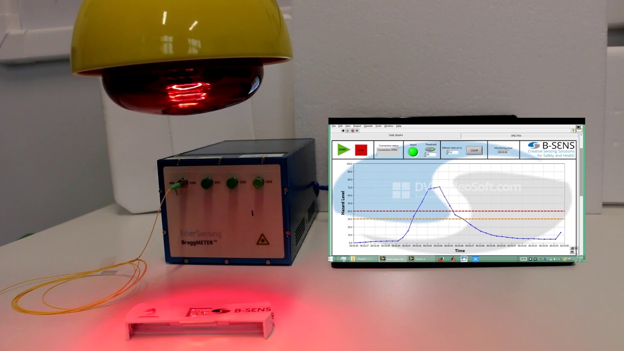Fiber Optic fire detection demonstration YouTube