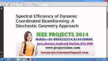 Spectral Efficiency of Dynamic Coordinated Beamforming A Stochastic Geometry Approach