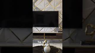 LCD panel design 3-D wall #interior444 #home #drawingroom