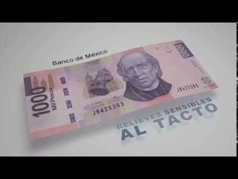 Billete de 1,000 pesos de la familia F - elementos de seguridad II