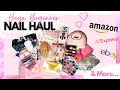 HUGE NAIL HAUL 2021 ♥ Beginner Nail Haul ♥ Amazon Surprises Me!! ♥ eBay ♥ AliExpress ♥ GIVEAWAY !!