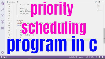 priority scheduling program in c