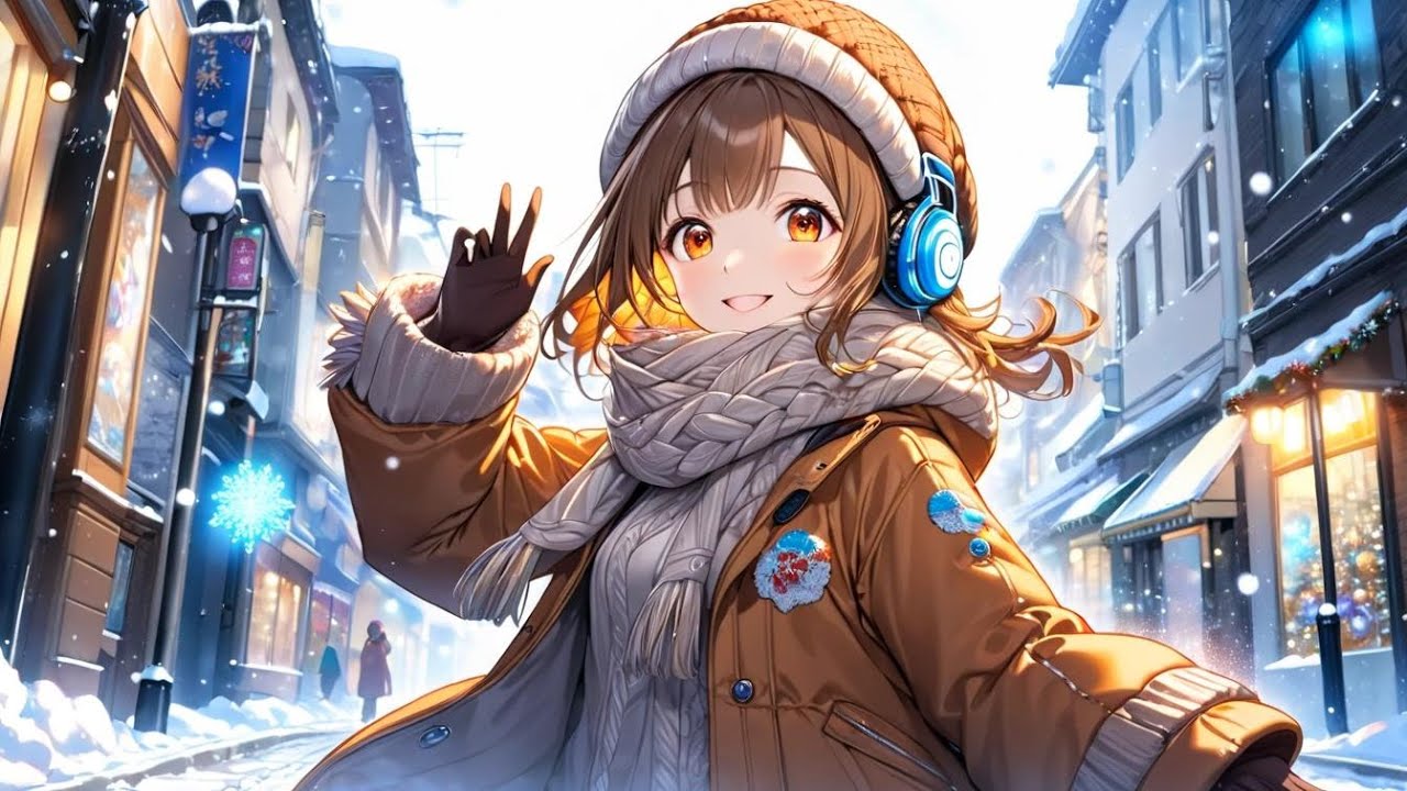 【フリーBGM】『雪降る街角』 - 静かに舞い降りる雪と一緒に歩く。【作業用BGM・落ち着く・まったり】 - YouTube