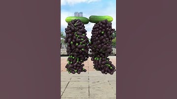 Create vegetables and fruits characters that can stand up, walk, collide ...