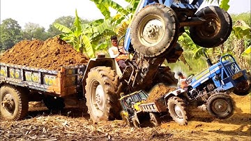 New Jcb 3dx Machine Loading Red Mud In Old Powertrack 434 Ds Plus | Jcb Tractor | Jcb Video | Jcb