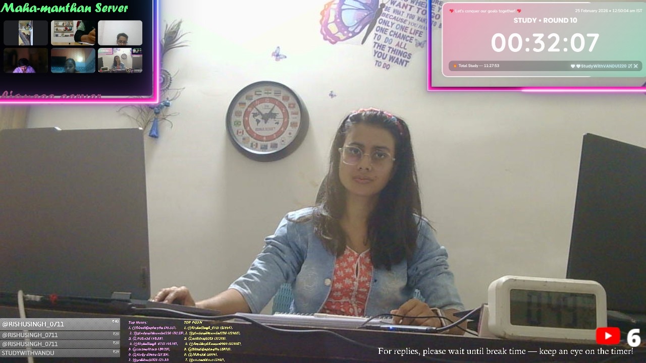 16-HOUR🎯76/400| STUDY WITH ME LIVE |Work & StudyBoost: Enhance Productivity, Reduce Stress #pomodoro