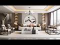 Chinese Style Living Room Rendering in D5 Render, Step by Step Tutorial