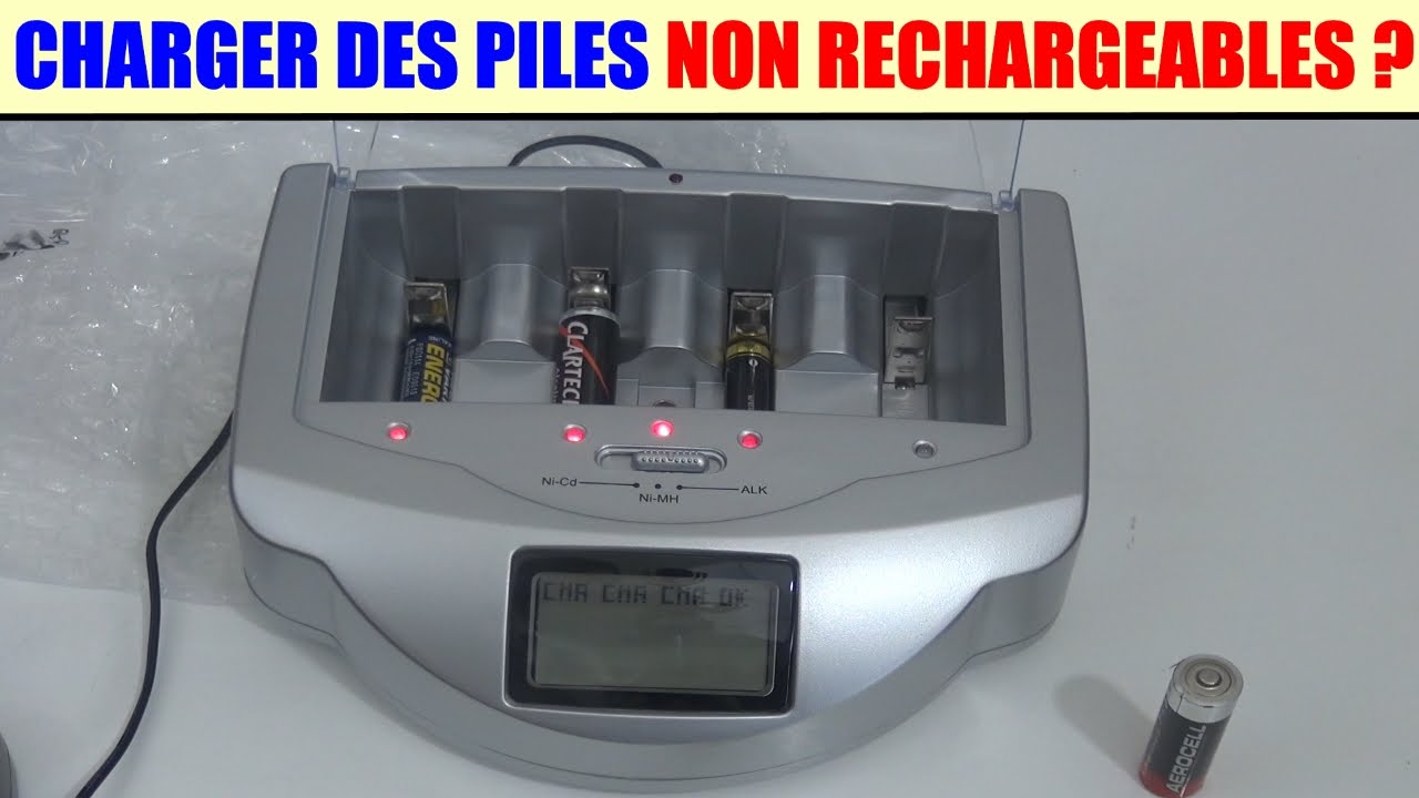 recharger des piles non rechargeables alcaline efficace ? est-ce