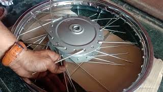 Bike spoke wheel repair motorcycle rim repairing all two wheeler repairing