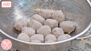 How to make Homemade Fish Balls 自制鱼丸 (video)