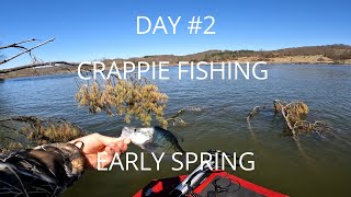 Day #2 crappie fishing early spring.