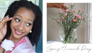 Day in the Life of a Black Homemaker Slow Living Vlog  Spring Homemaking  ? Black Housewife