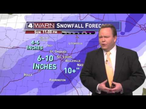 January 5, 2014 St. Louis Winter Snow Storm - KMOV News 4 9a forecast - YouTube