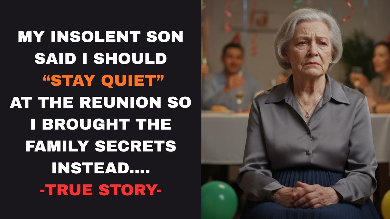 HER TRUE STORY FROM TENNESSEE 👵💔My Insolent Son Said I Should ‘Stay Quiet’ at the Reunion So I…