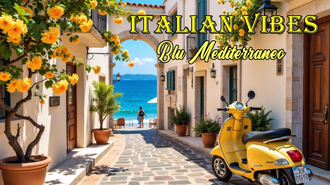 The Best 🇮🇹 Italian Music🎶 Italian Vibes 🎶 1+ Hour Scenic Amalfi Coast & Lake Como Relaxation 4K