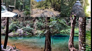 We found paradise! Conondale National Park , Booloumba Creek Adventure. Defender Off-road.