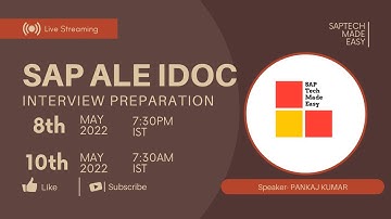 SAP ALE IDOC Interview Preparation Live Session