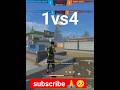 #1vs4 🔥🔥💯#just #amoment #gameplay #garenafreefire #freefiremax #shortsvideo #shorts ||