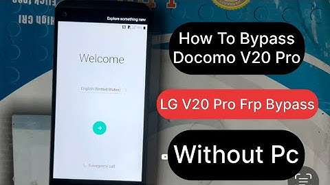 How to Bypass Docomo V20 Pro | Lg V20 Frp Bypass | Lg Docomo V20 Pro Bypass Without PC | Docomo FRP