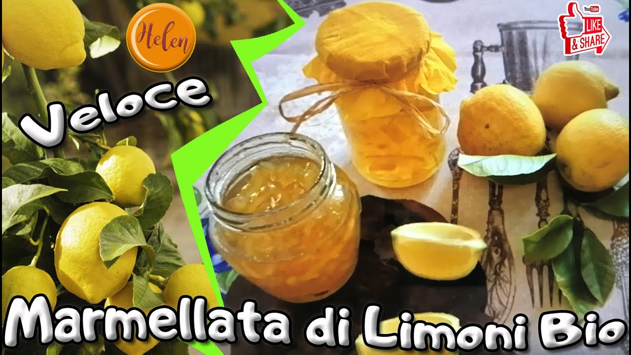 Ricetta della NONNA: MARMELLATA di LIMONI BIO fatta in casa, facilissima