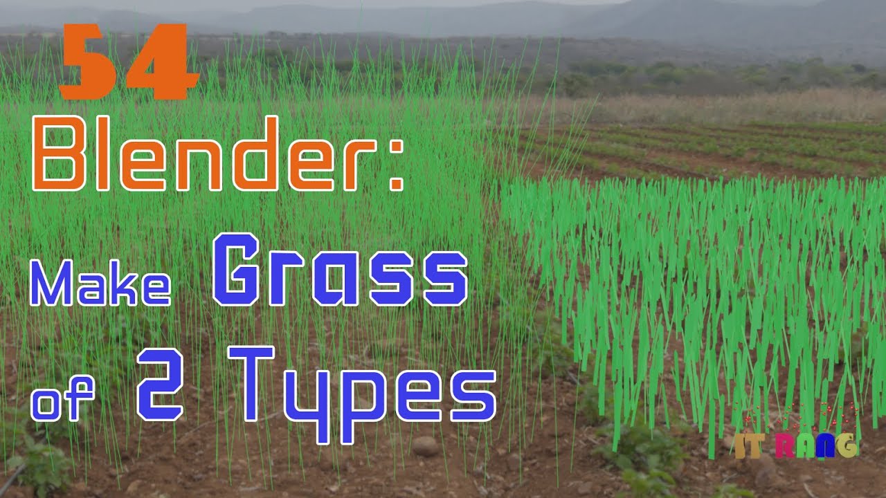 blender beginner tutorial for grass making - YouTube