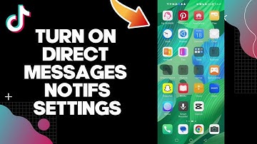 How To Turn On Direct Messages Notifications Settings On Tiktok