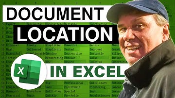 Excel Location Clarity: Excel Document Location - Episode 2258