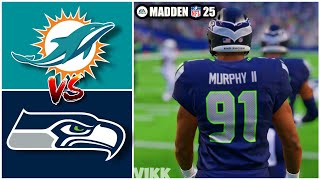 dolphins vs seahawks week 3 simulation (madden 25 rosters)