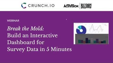Client Webinar: Build an Interactive Dashboard for Survey Data in 5 Minutes