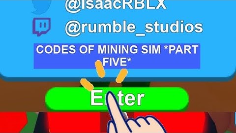 ALL CODES IN MINING SIMULATOR! *WORK* 2022 (PART FIVE)
