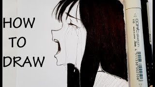 Download Animation Anime Boy Crying On Wall Wallpaper | Wallpapers.com