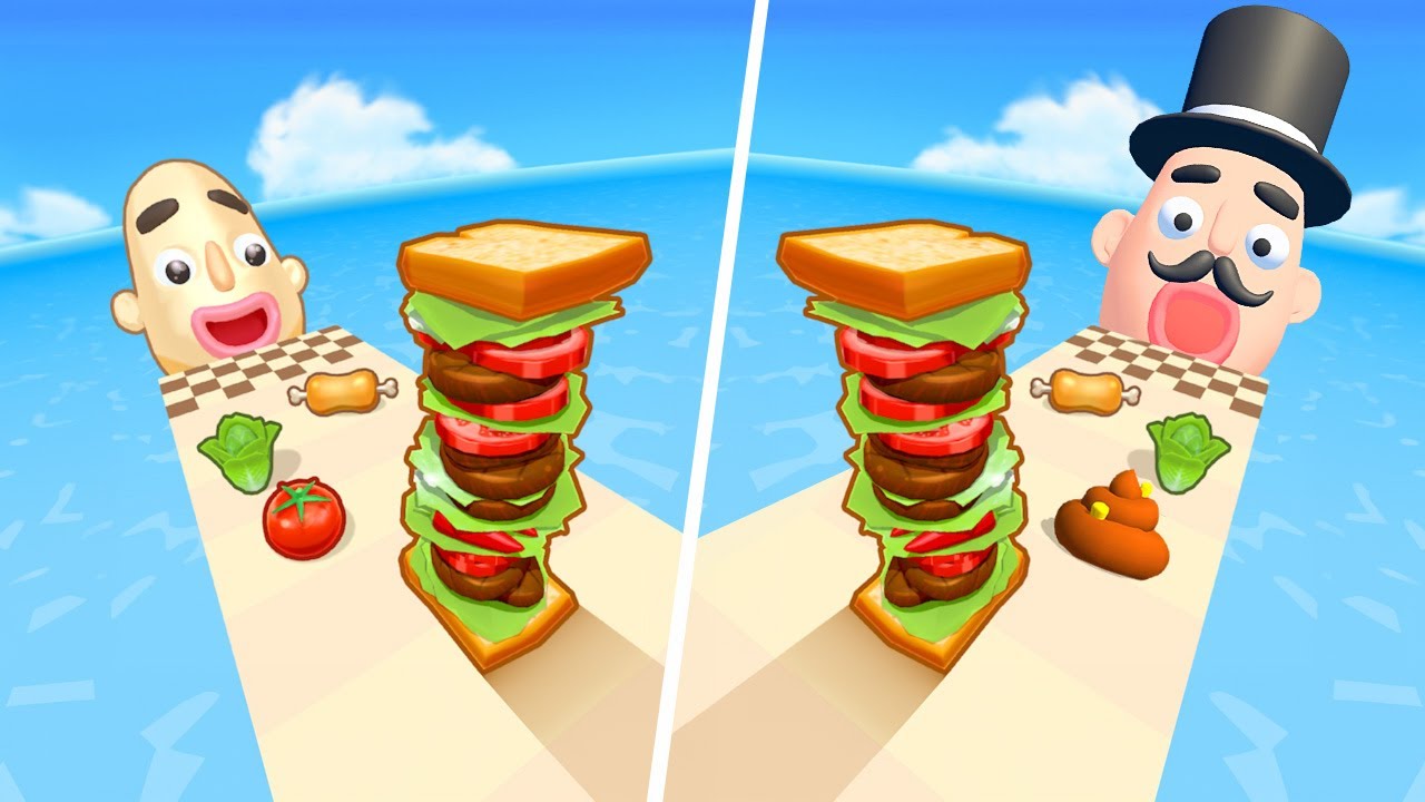Stacky Ice Cream Runner | Sandwich Runner - All Level Gameplay Android,iOS - NEW HUGE APK UPDATE