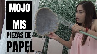 Usando una vela y secadora de cabello! no lo  creerás WATERPROOF OUTDOOR PAPER MACHE!